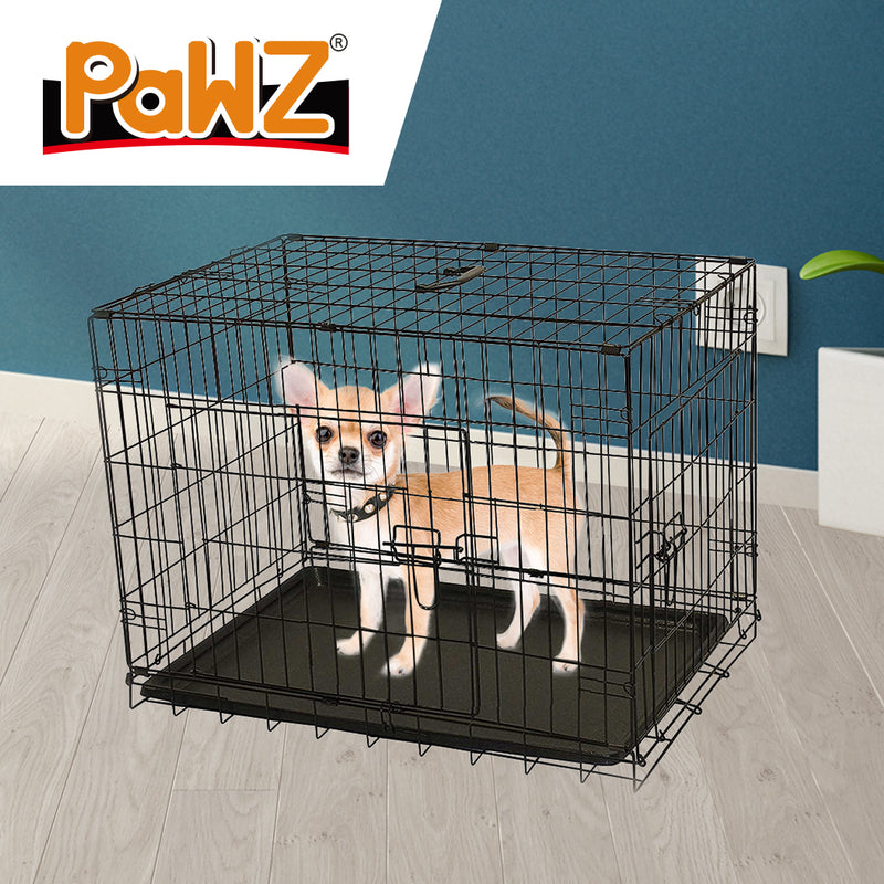 PaWz Pet Dog Cage Crate Kennel Portable Collapsible Puppy Metal Playpen 30"