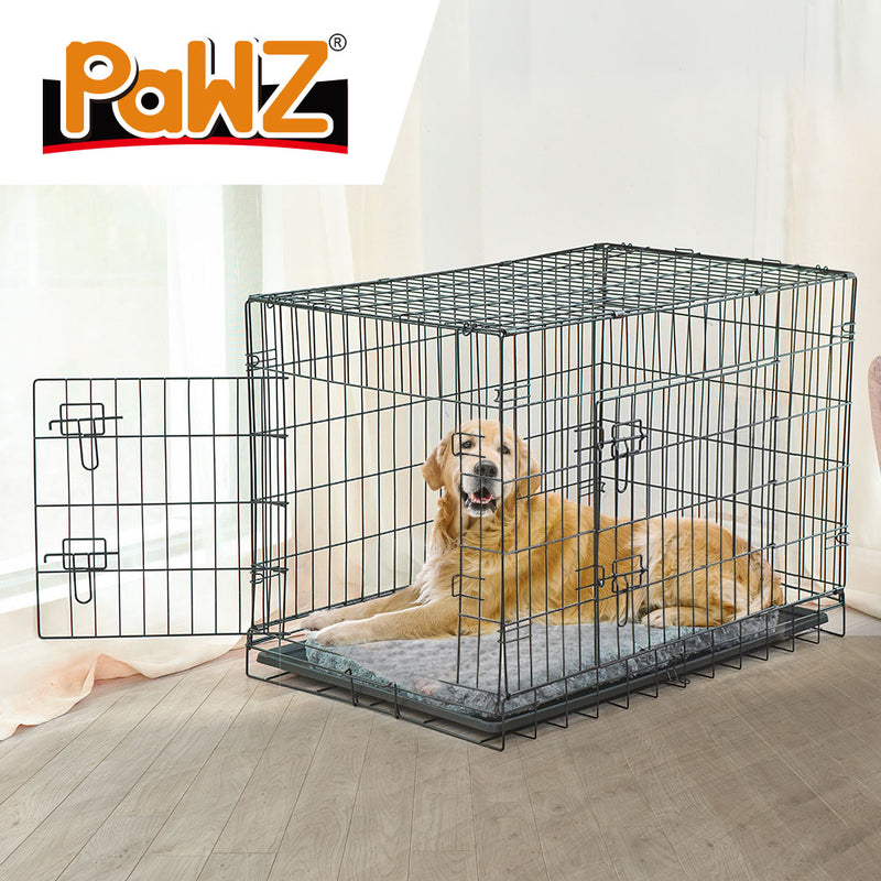 PaWz Pet Dog Cage Crate Kennel Portable Collapsible Puppy Metal Playpen 42"