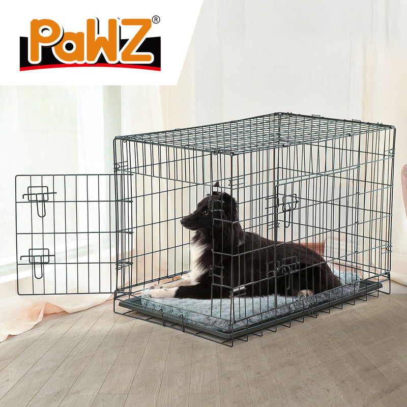 PaWz Pet Dog Cage Crate Kennel Portable Collapsible Puppy Metal Playpen 48"