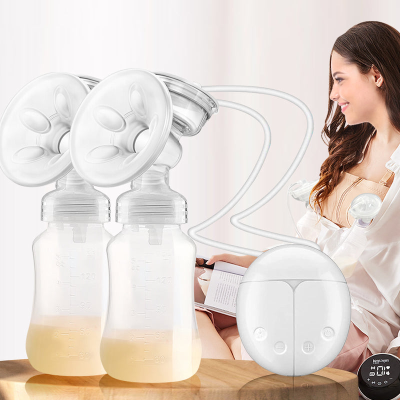 Electric Breast Pump Automatic Milk Suction Double Side Intelligent Baby Feeder