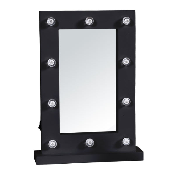 Hollywood LED Vanity Mirror Light Kit for Makeup Dressing Table Black