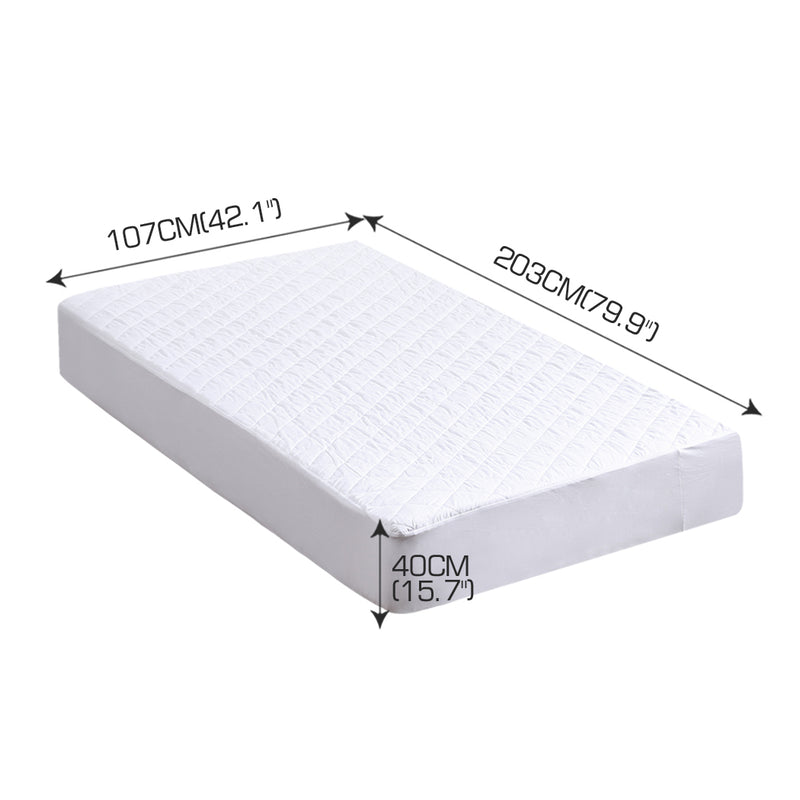 DreamZ Fully Fitted Waterproof Microfiber Mattress Protector King Single Size