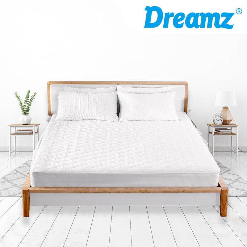 DreamZ Fully Fitted Waterproof Microfiber Mattress Protector in King Size