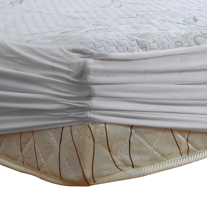 DreamZ Fully Fitted Waterproof Breathable Bamboo Mattress Protector Double Size