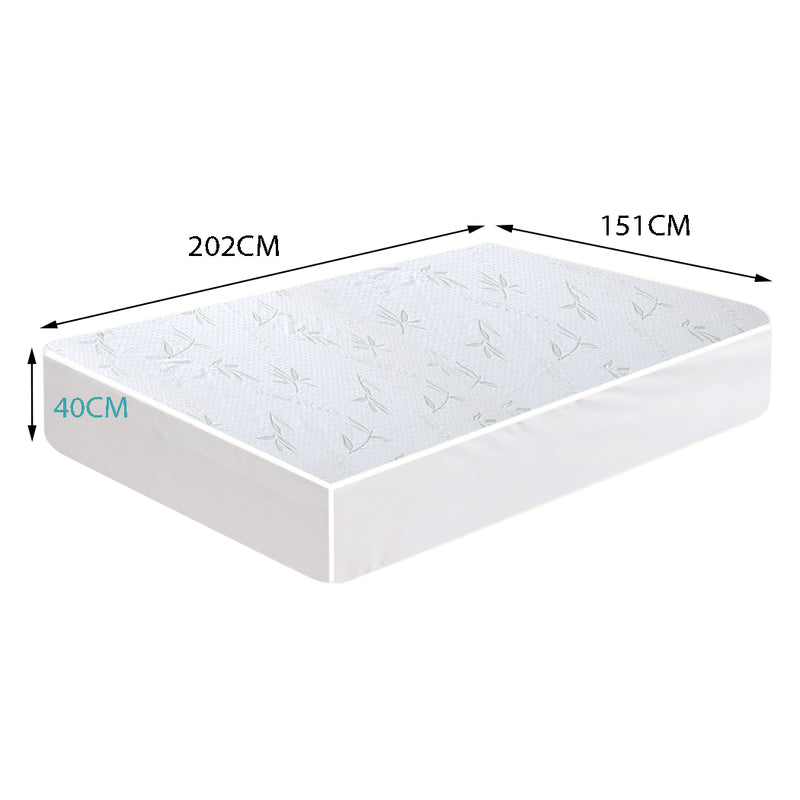 DreamZ  Queen Fully Fitted Waterproof Breathable Bamboo Mattress Protector