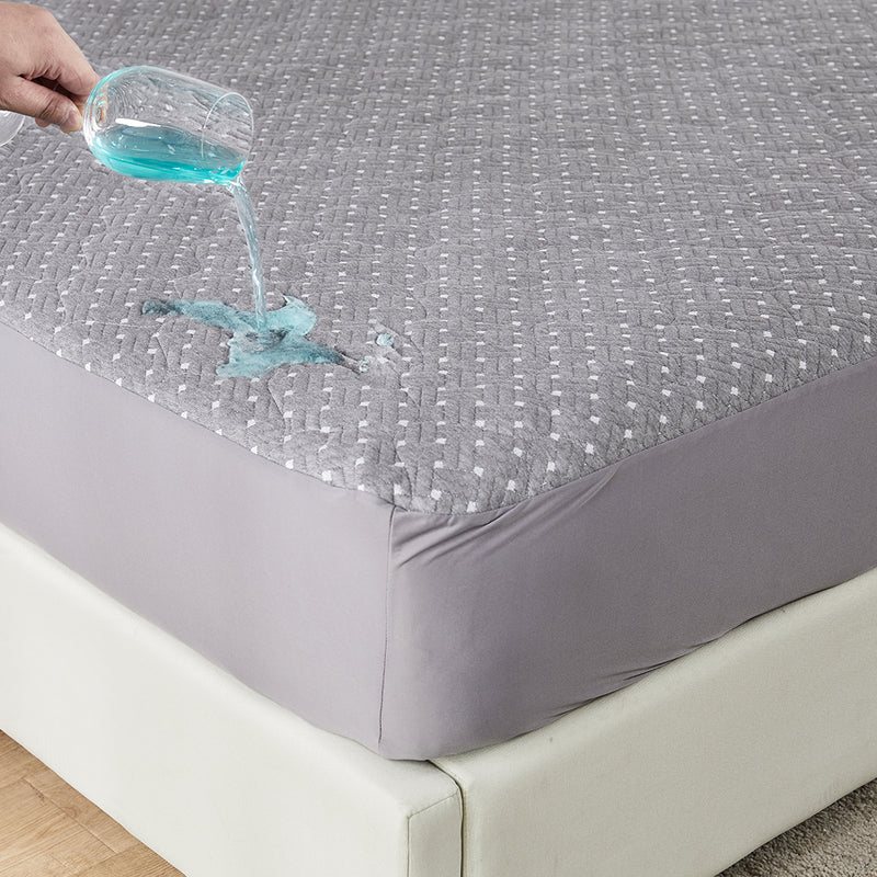 Dreamz Mattress Protector Topper Bamboo Charcoal Pillowtop King Single