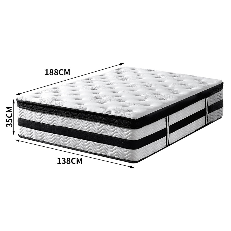 DeramZ 35CM Thickness Euro Top Egg Crate Foam Mattress in Double Size