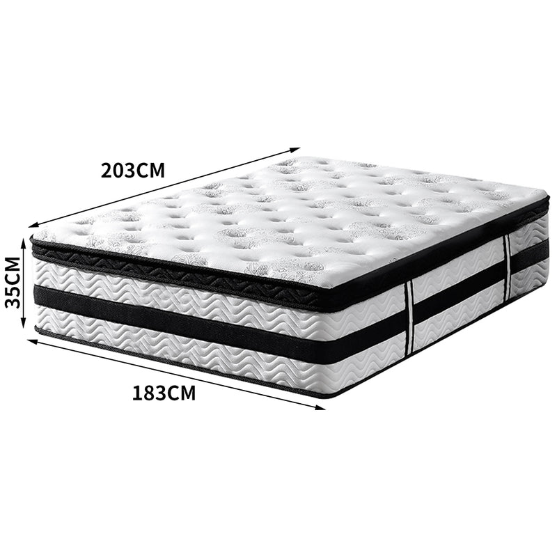 DeramZ 35CM Thickness Euro Top Egg Crate Foam Mattress in King Size