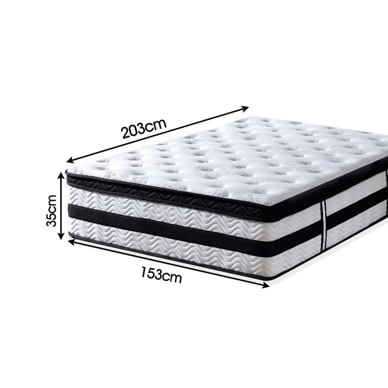 DreamZ 35CM Thickness Euro Top Egg Crate Foam Mattress in Queen Size