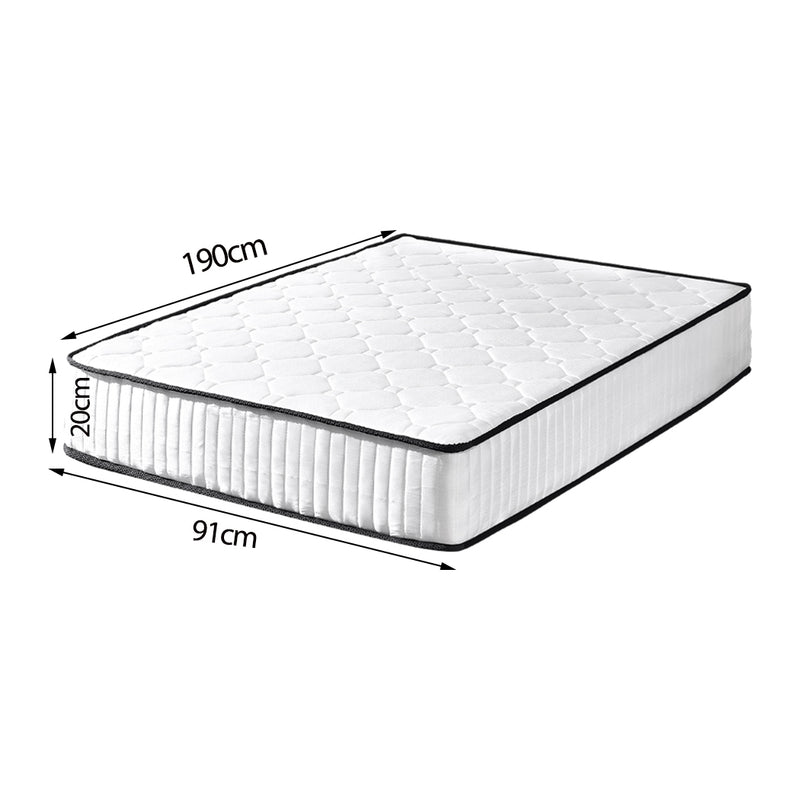 DreamZ 5 Zoned Pocket Spring Bed Mattress in Single Size