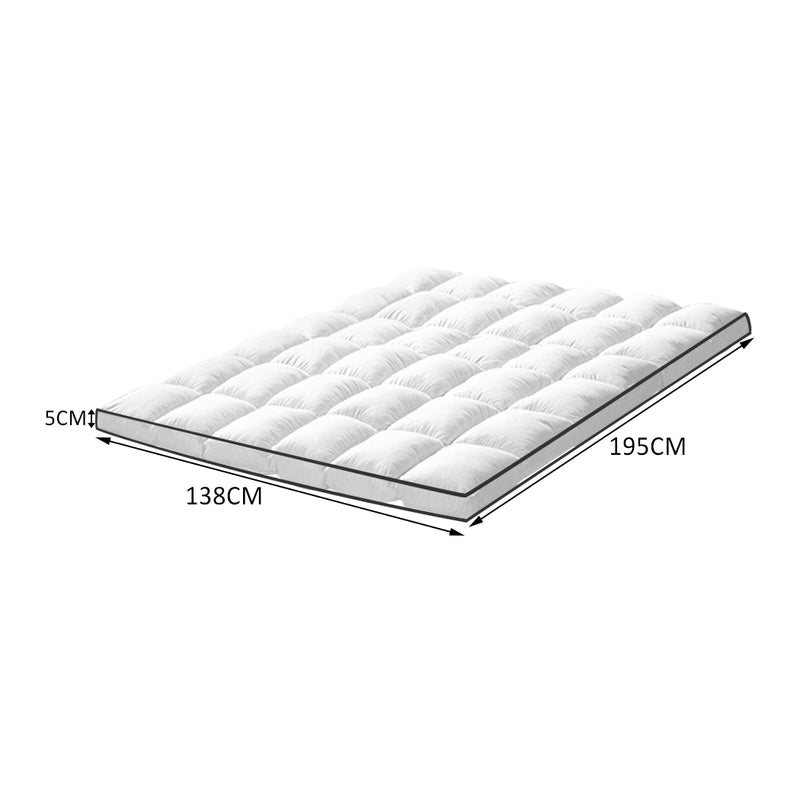 DreamZ Bedding Luxury Pillowtop Mattress Topper Mat Pad Protector Cover Double