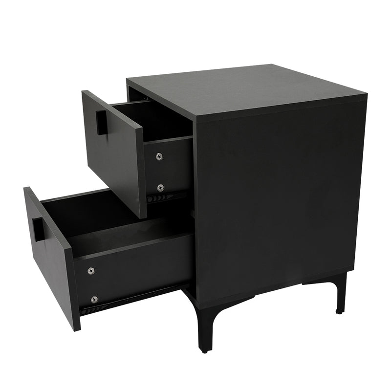 Levede Bedside Tables Side Table Bedroom Nightstand 2 Drawers Storage Cabinet