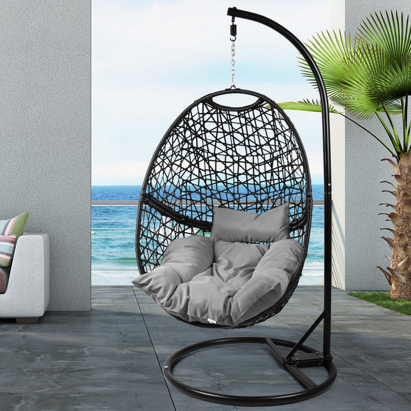 Levede Hanging Swing Egg Chair Outdoor Furniture Hammock Pod Patio Cushion Seat