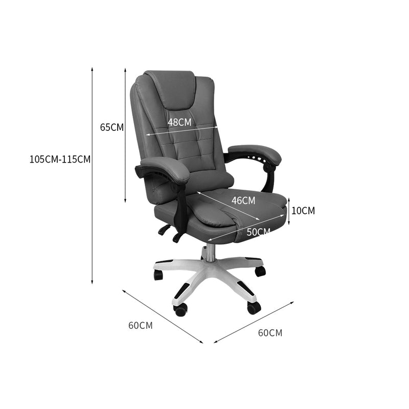 Levede Gaming Chair Office Computer Seat Racing PU Leather Executive Recliner