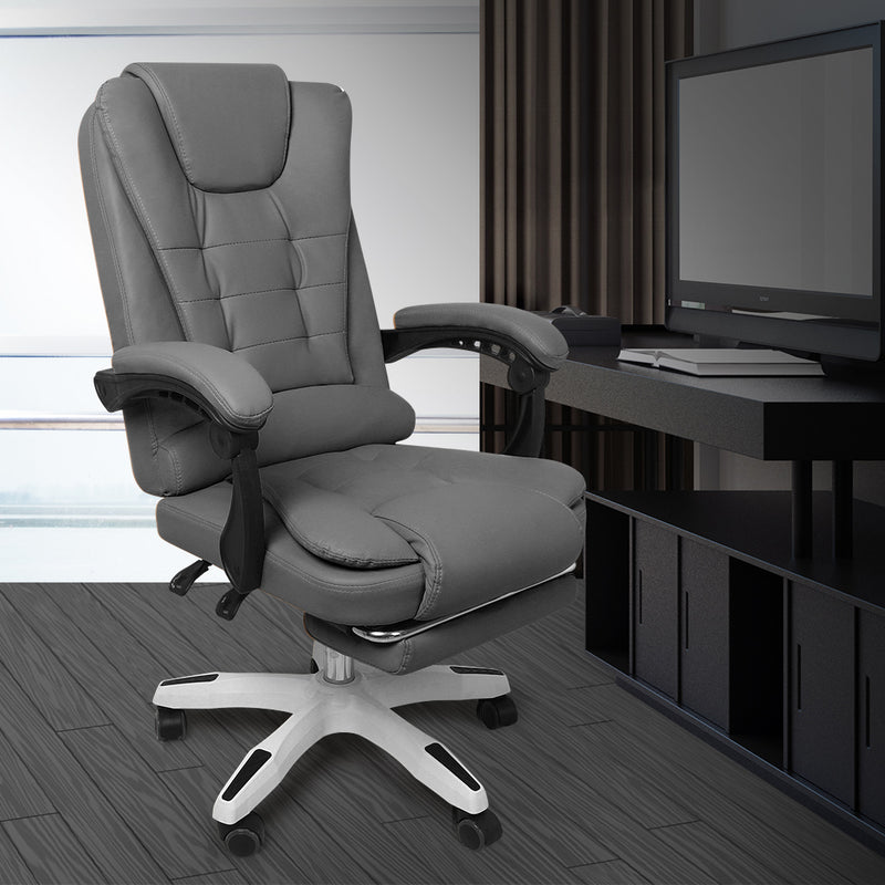 Levede Gaming Chair Office Computer Seat Racing PU Leather Executive Footrest