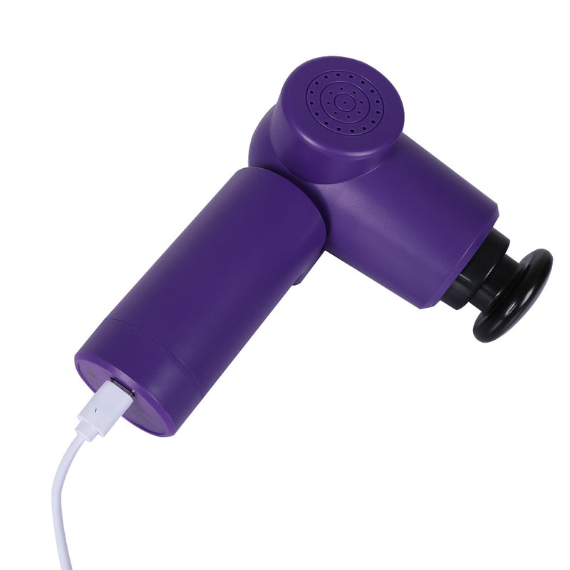 Spector Massage Gun 90°Rotatable Pocket Massager Tissue Muscle Percussion Purple