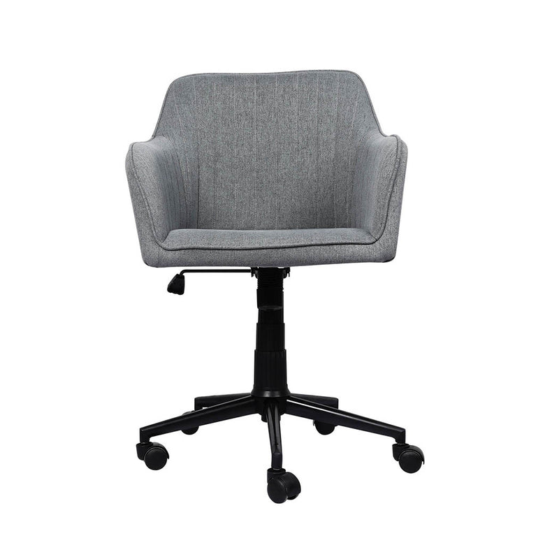 Levede Office Chair Fabric Computer Gaming Chairs Executive Adjustable Seat Grey