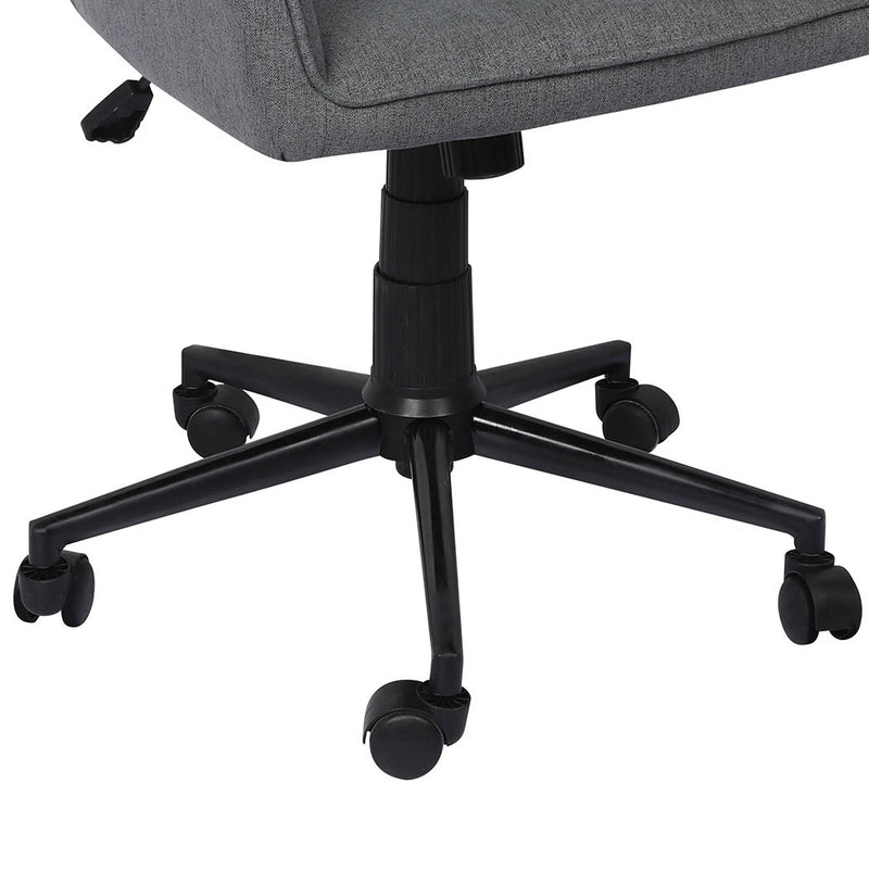 Levede Office Chair Fabric Computer Gaming Chairs Executive Adjustable Seat Grey