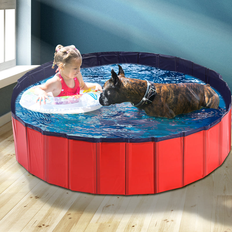 Pet Swimming Pool Dog Cat Animal Folding Bath Washing Portable Pond L