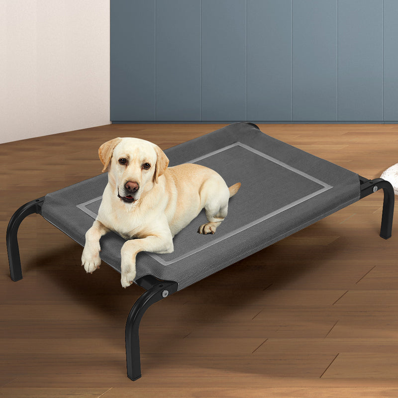 Pet Bed Dog Beds Bedding Sleeping Non-toxic Heavy Trampoline Grey L