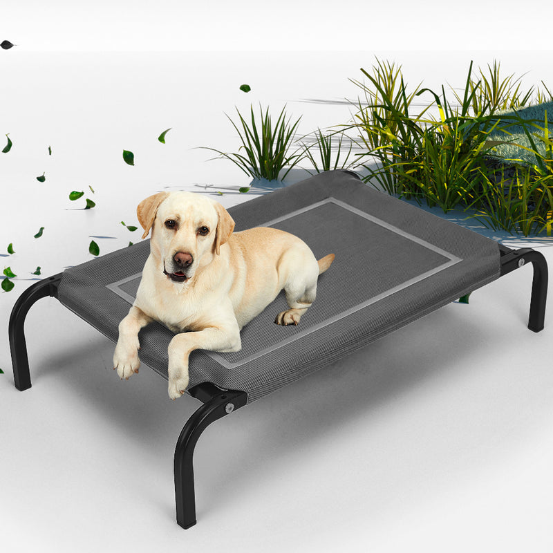 Pet Bed Dog Beds Bedding Sleeping Non-toxic Heavy Trampoline Grey M