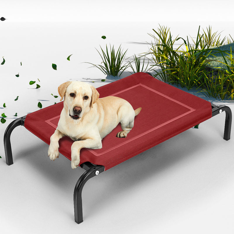 Pet Bed Dog Beds Bedding Sleeping Non-toxic Heavy Trampoline Red M