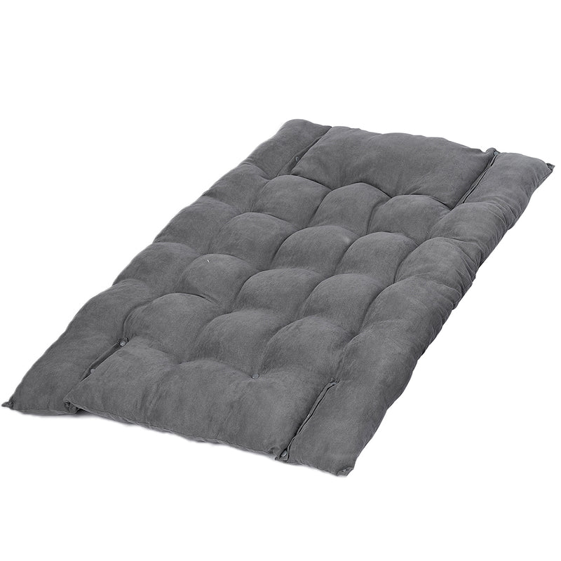 PaWz Pet Bed 2 Way Use Dog Cat Soft Warm Calming Mat Sleeping Kennel Sofa Grey L