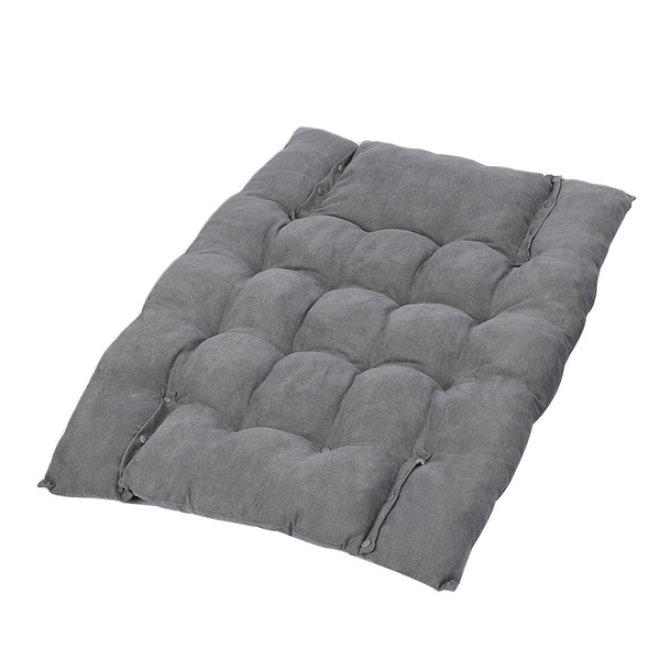 PaWz Pet Bed 2 Way Use Dog Cat Soft Warm Calming Mat Sleeping Kennel Sofa Grey M