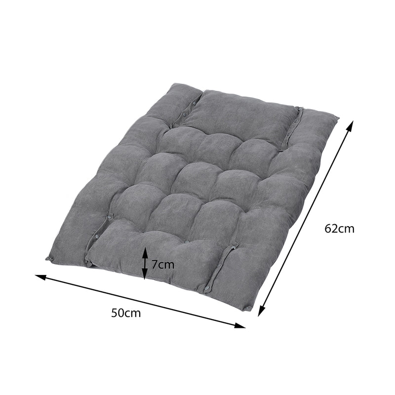 PaWz Pet Bed 2 Way Use Dog Cat Soft Warm Calming Mat Sleeping Kennel Sofa Grey S