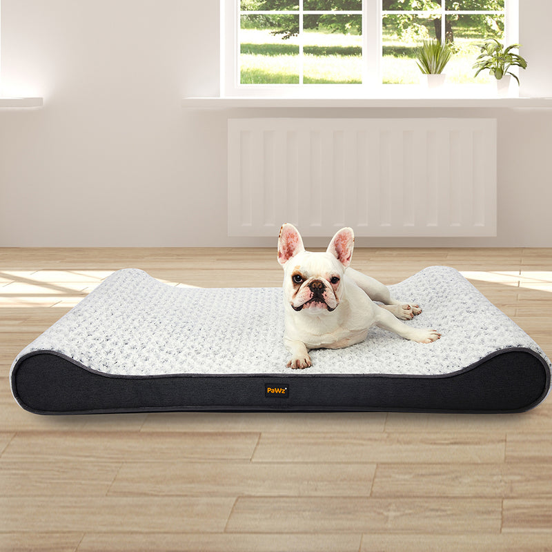 PaWz Orthopedic Dog Bed With Memory Foram Warm Mattress Plush Large