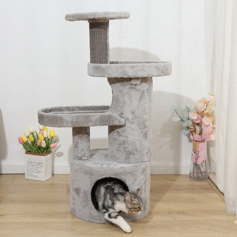 Cat Tree Tower Condo House Post Scratching Furniture Play Pet Activity Kitty Bed