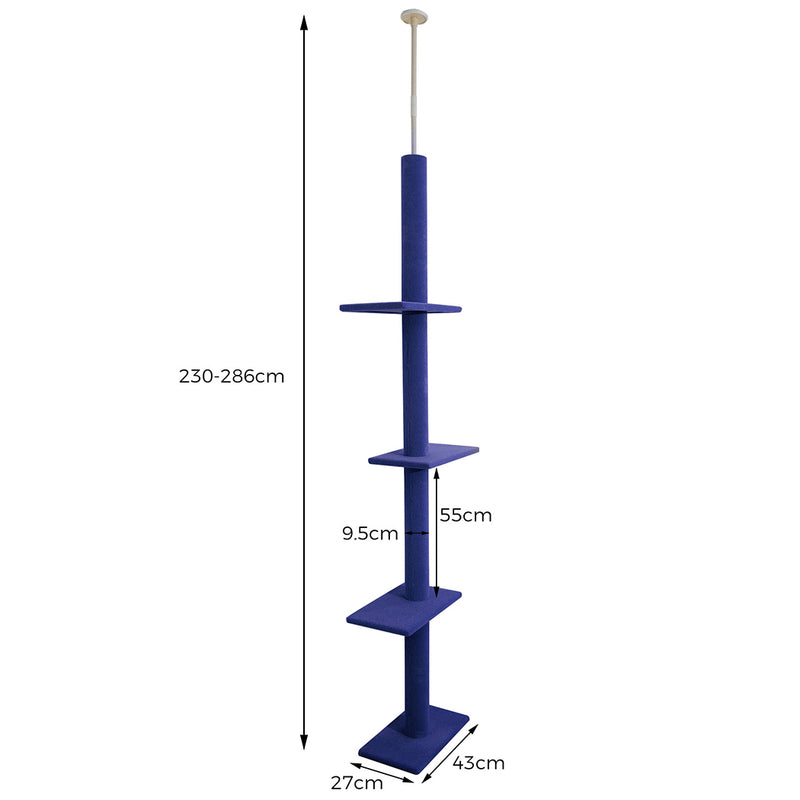 PaWz Cat Tree Scratching Post Scratcher Tower Condo House Furniture Ceiling High