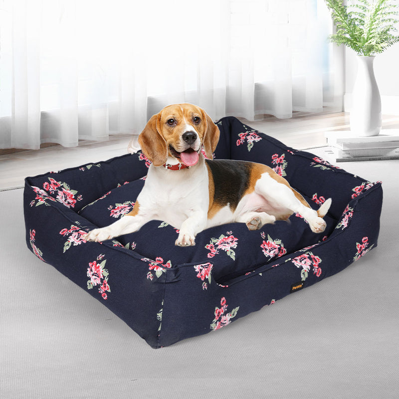 PaWz Dog Calming Bed Pet Cat Washable Removable Cover Double-Sided Cushion XL