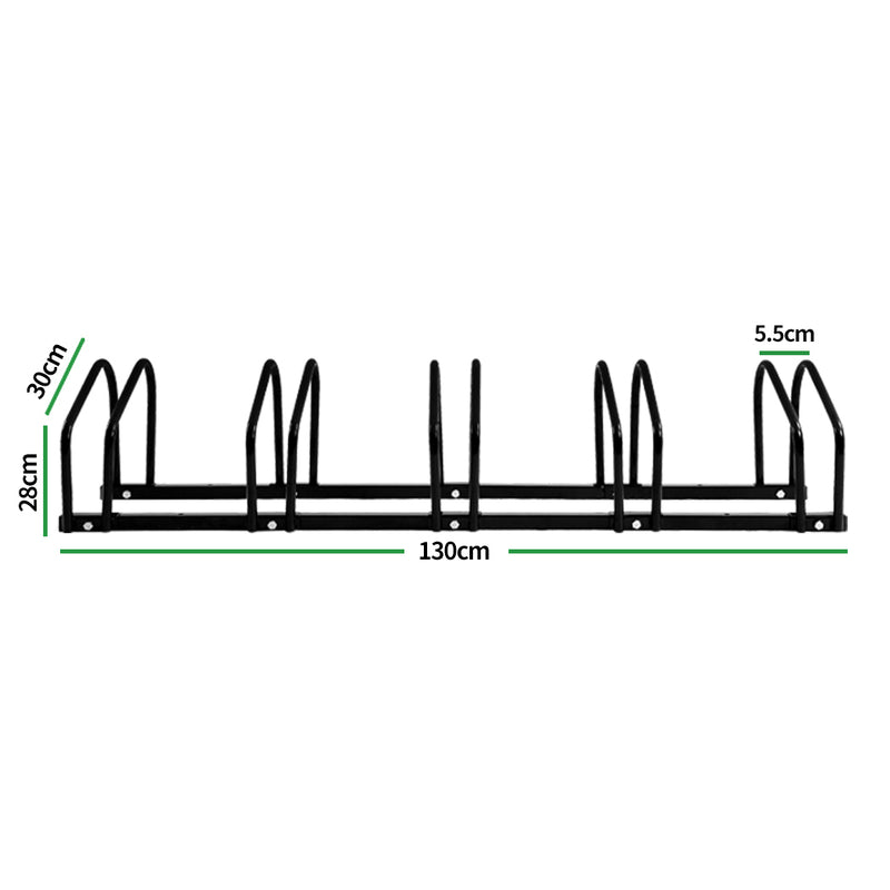 5-Bikes Stand Bicycle Bike Rack Floor Parking Instant Storage Cycling Portable