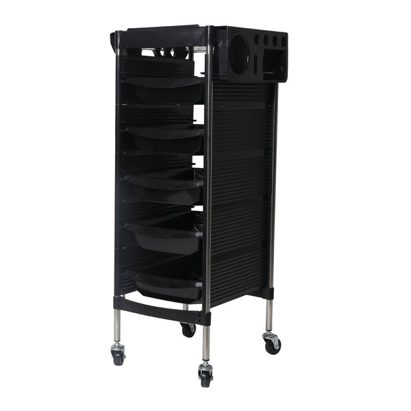 Hairdressing Salon Trolley Beauty Salon Spa Rolling Storage Cart 6 Tier