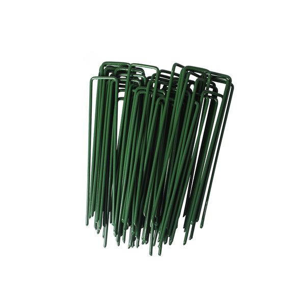 50PCS Synthetic Artificial Grass Turf Pins U Fastening Lawn Tent Pegs Weed Mat