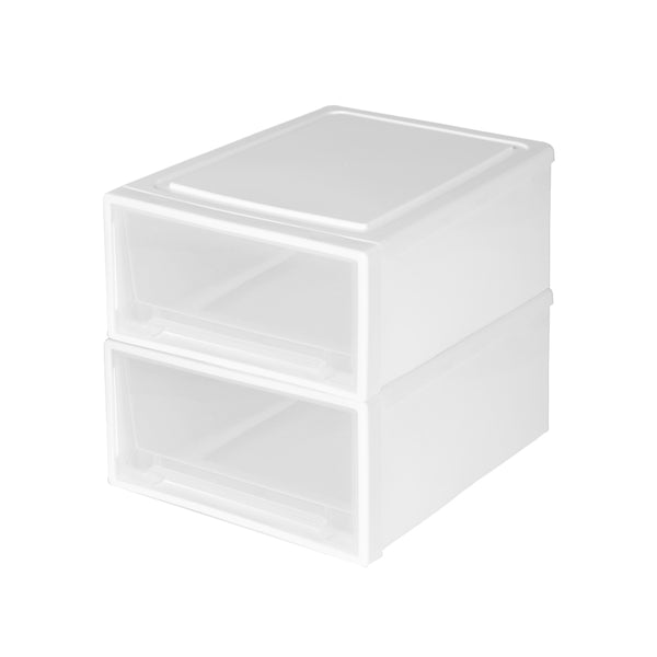 Storage  Drawers Set Cabinet Tools Organiser Box Chest Drawer Plastic Stackable L