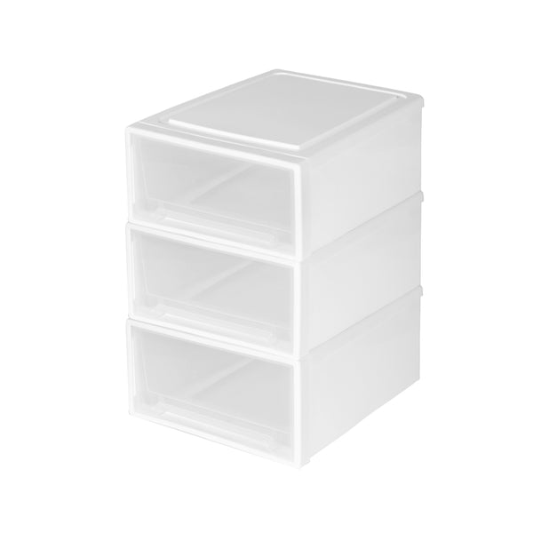 Storage Drawers Set Cabinet Tool Organiser Box  Drawer Plastic Stackable S