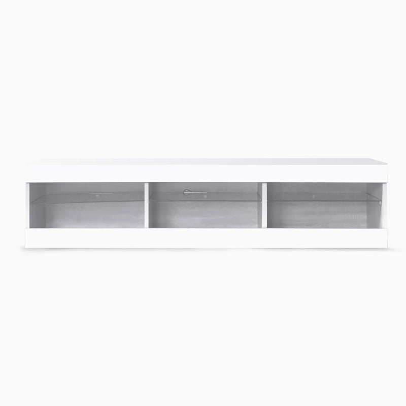 Levede TV Cabinet LED Entertainment Unit Storage Stand Cabinets Modern White