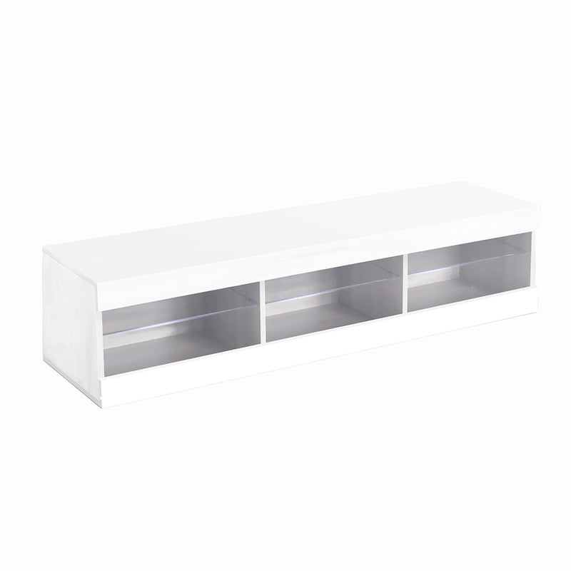 Levede TV Cabinet LED Entertainment Unit Storage Stand Cabinets Modern White