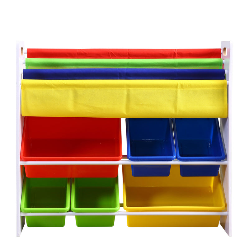 Levede 6 Bins Kids Toy Box Bookshelf Organiser Display Shelf Storage Rack Drawer