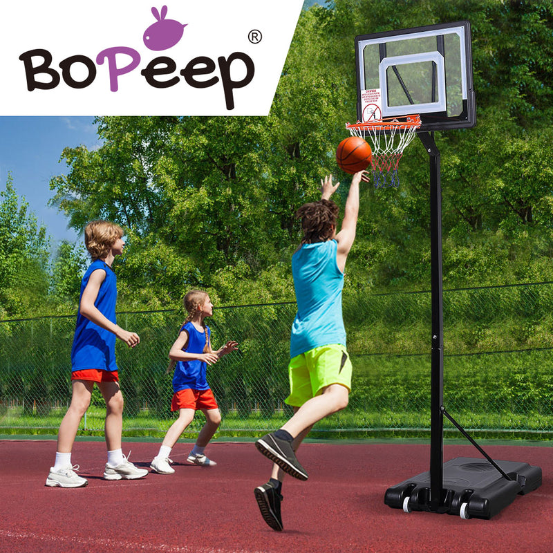 Basketball Hoop Stand Kid Rim Ring System Large Backboard Net Height Adjustable