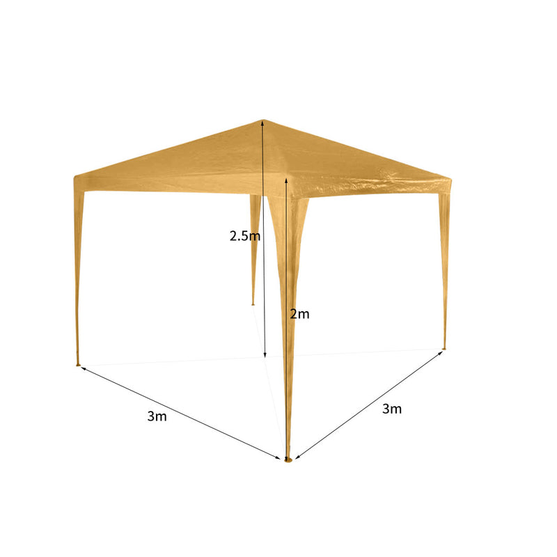 Mountview Gazebo Tent 3x3 Outdoor Marquee Gazebos Camping Canopy Mesh Side Wall