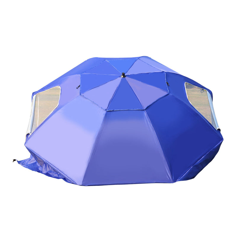 Outdoor Umbrella Beach Umbrellas Sun Shade Weather Patio Garden Shelter 2M Blue