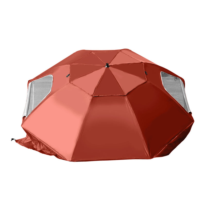 Mountview Beach Umbrella Outdoor Umbrellas Sun Shade Garden Shelter 2.33M Red