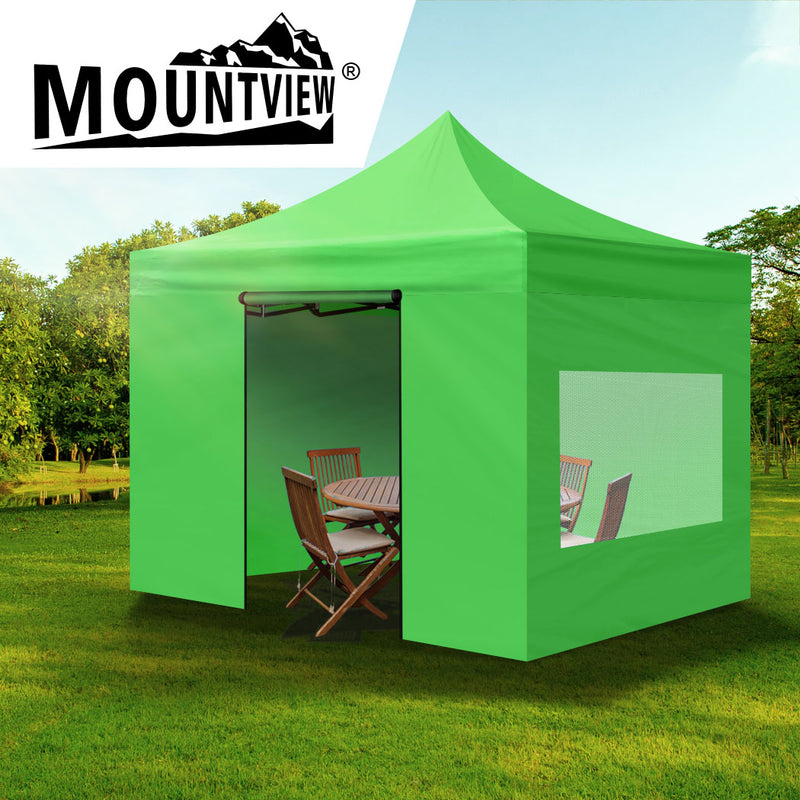 Mountview Gazebo Tent 3x3 Marquee Gazebos Mesh Side Wall Outdoor Camping Canopy