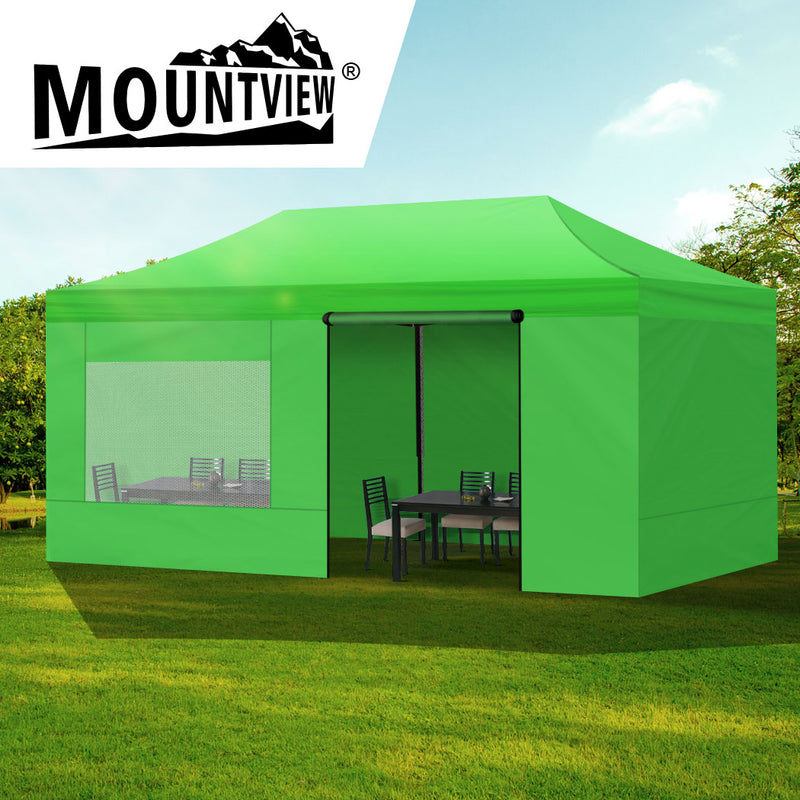 Mountview Gazebo Tent 3x6 Marquee Gazebos Mesh Side Wall Outdoor Camping Canopy