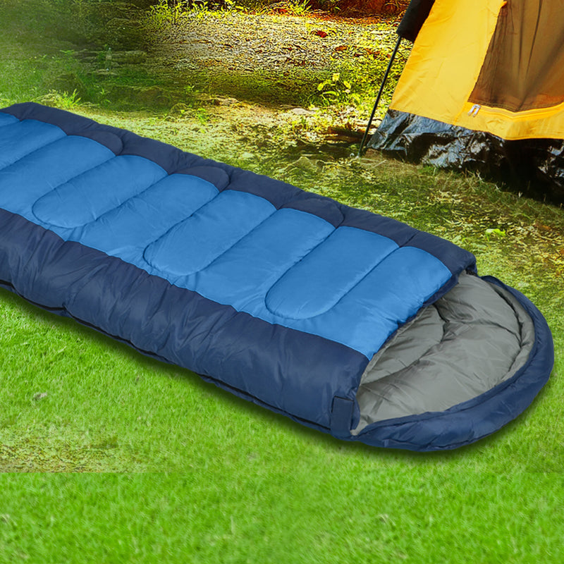 Mountview Sleeping Bag Outdoor Camping Single Bags Hiking Thermal -20 deg Winter