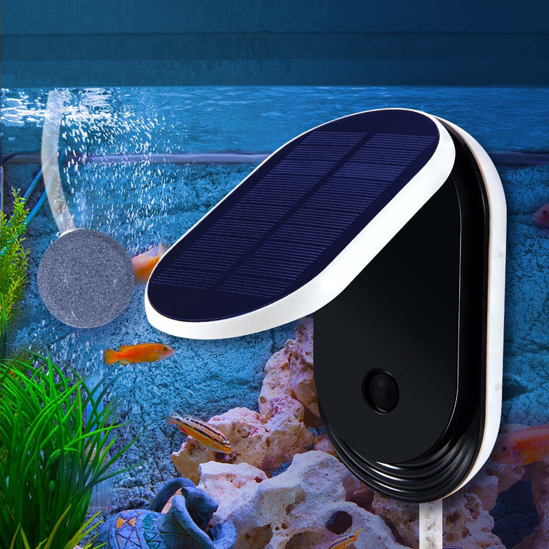 Solar Oxygenator Air Pump Powered Pool Water Pond Outdoor Fish Oxygen Tank