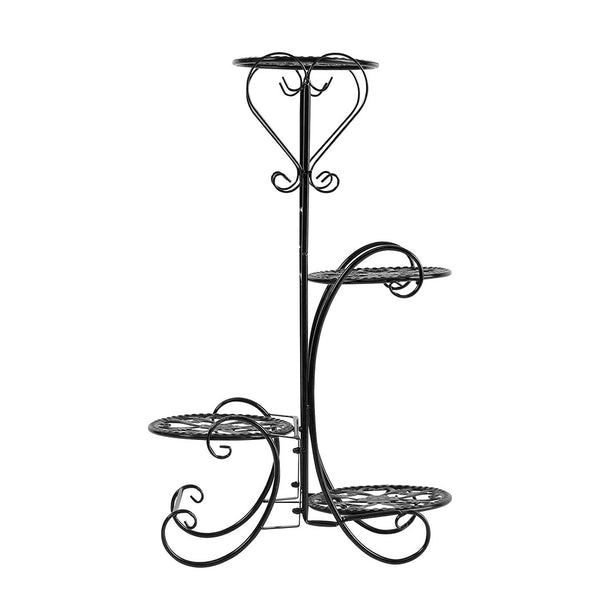 Levede Plant Stand Outdoor Indoor Metal Flower Pots Rack Corner Planter Shelf